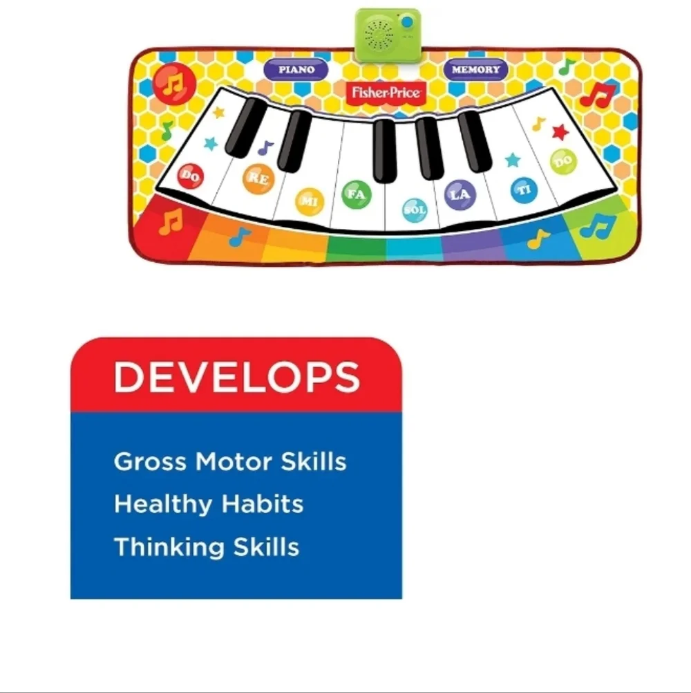 Fisher-Price Dancin' Tunes Music Mat Electronic Interactive Piano Music Keyboard
